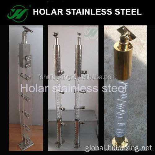 China acrylic Material and Flooring Mounted acrylic baluster Manufactory